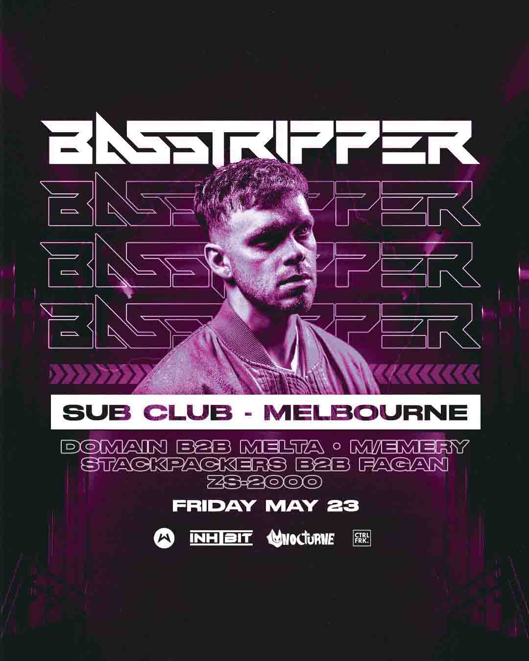 Inhibit and Nocturne Present Basstripper at Sub Club, Melbourne Australia