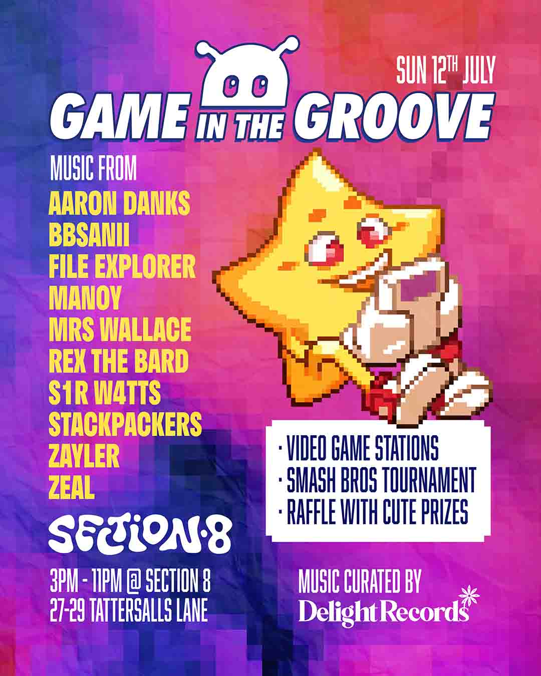 Delight Records Game in the Groove at Section 8, Melbourne Australia