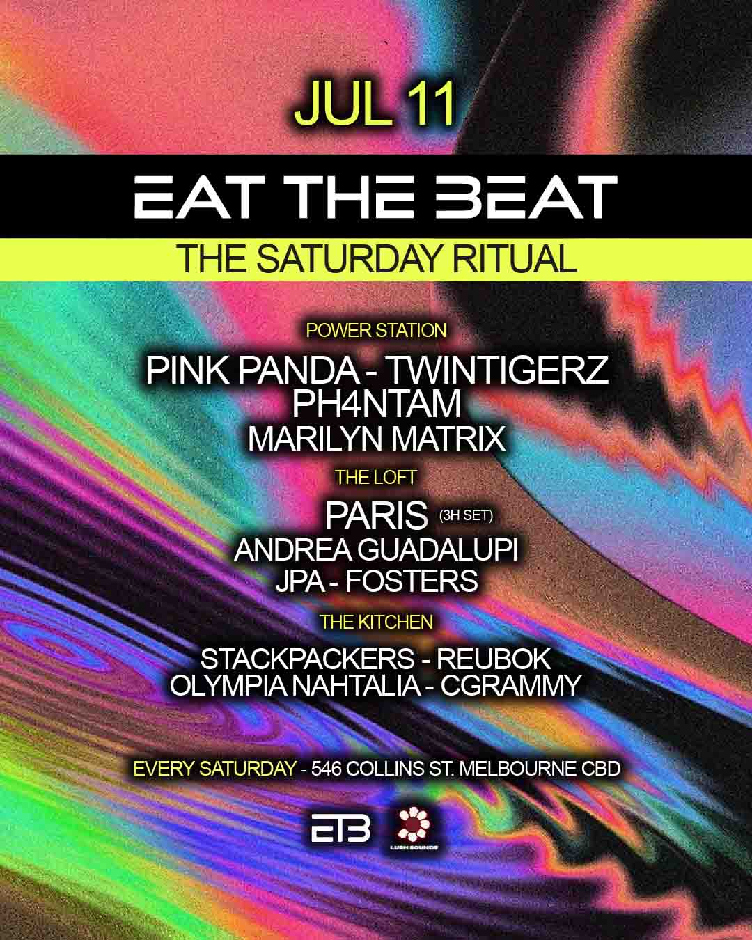 Eat The Beat Saturdays at il Mercato Central, Melbourne Australia