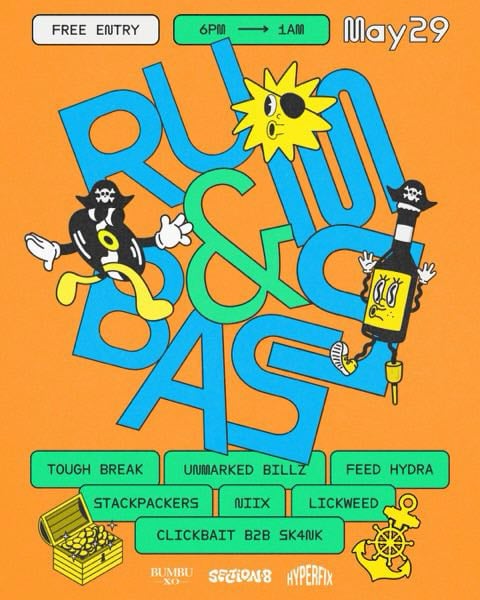 Hyperfix Crew Presents Rum & Bass at Section 8, Melbourne Australia