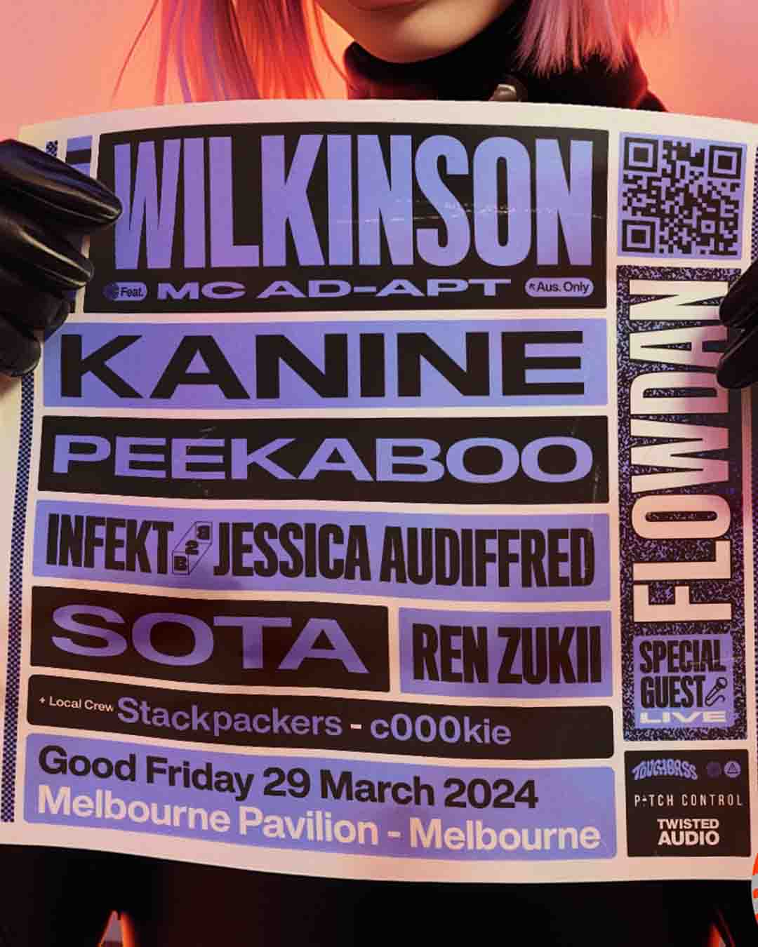 Pitch Control and Twisted Audio Present Touch Bass 2024 at Melbourne Pavillion, Melbourne Australia